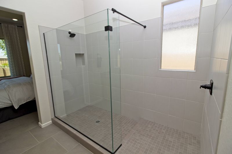 Open-Concept Shower with Bench